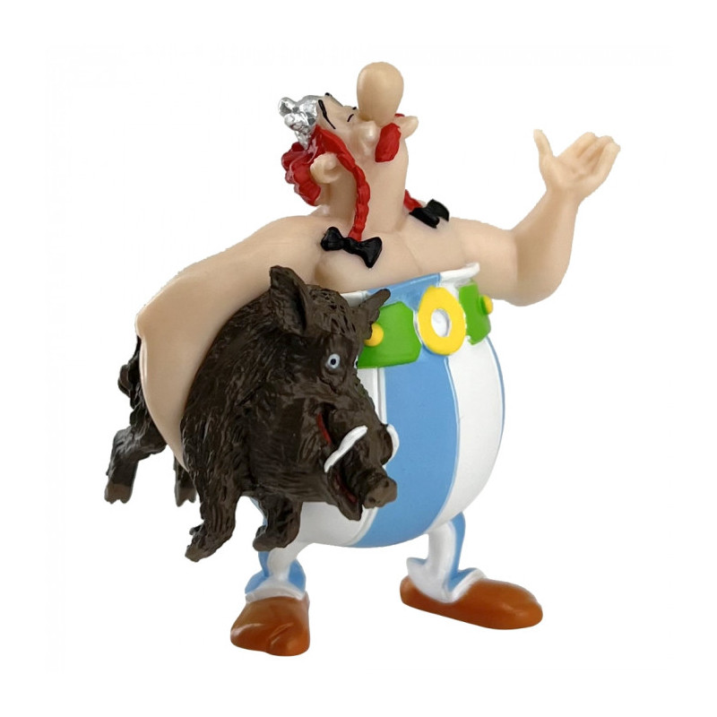 OBELIX PORTANT UN SANGLIER ASTERIX ET OBELIX FIGURINE 7CM