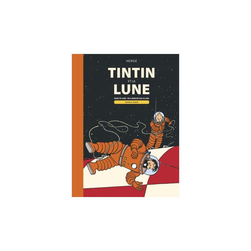 TINTIN TINTIN ET LA LUNE DOUBLE ALBUM  OBJECTIF LUNE  ON A MARCHE SUR 