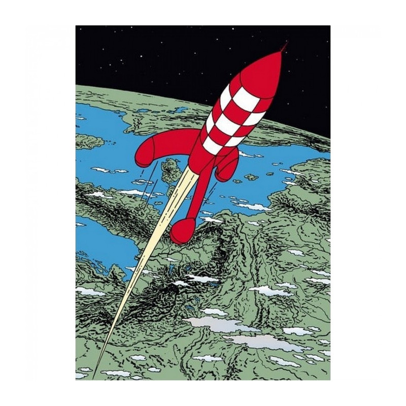 TINTIN OBJECTIF LUNE CHEMISE PLASTIQUE 21X29 CM