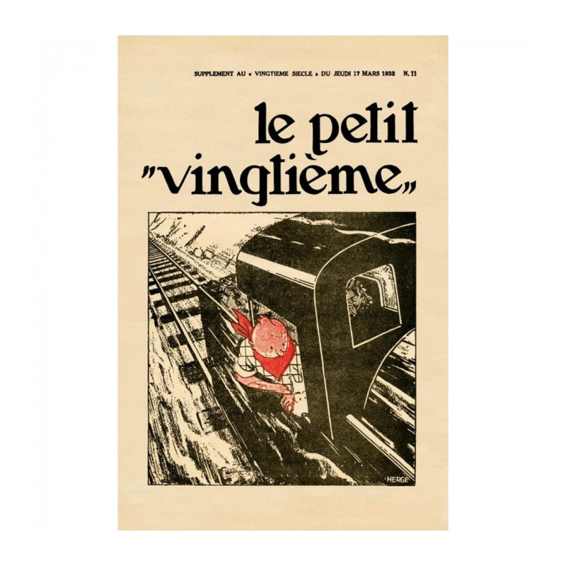 LE PETIT VINGTIEME AMERIQUE N11 TINTIN POSTER 40X60CM