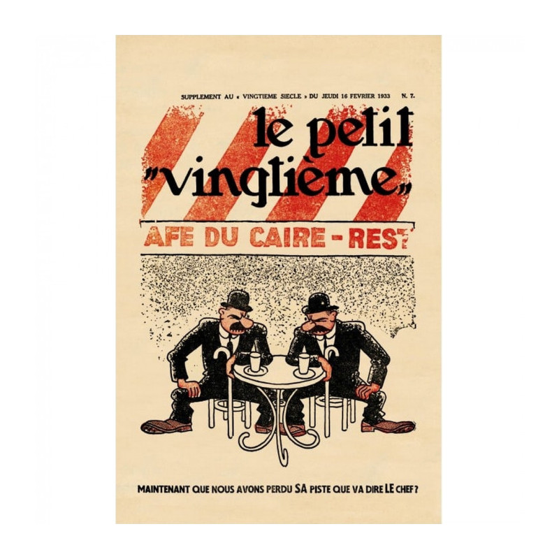 LE PETIT VINGTIEME CIGARES N7 TINTIN POSTER 40X60CM