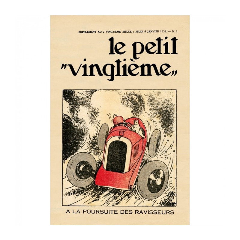 LE PETIT VINGTIEME CIGARE N1 TINTIN POSTER 40X60CM