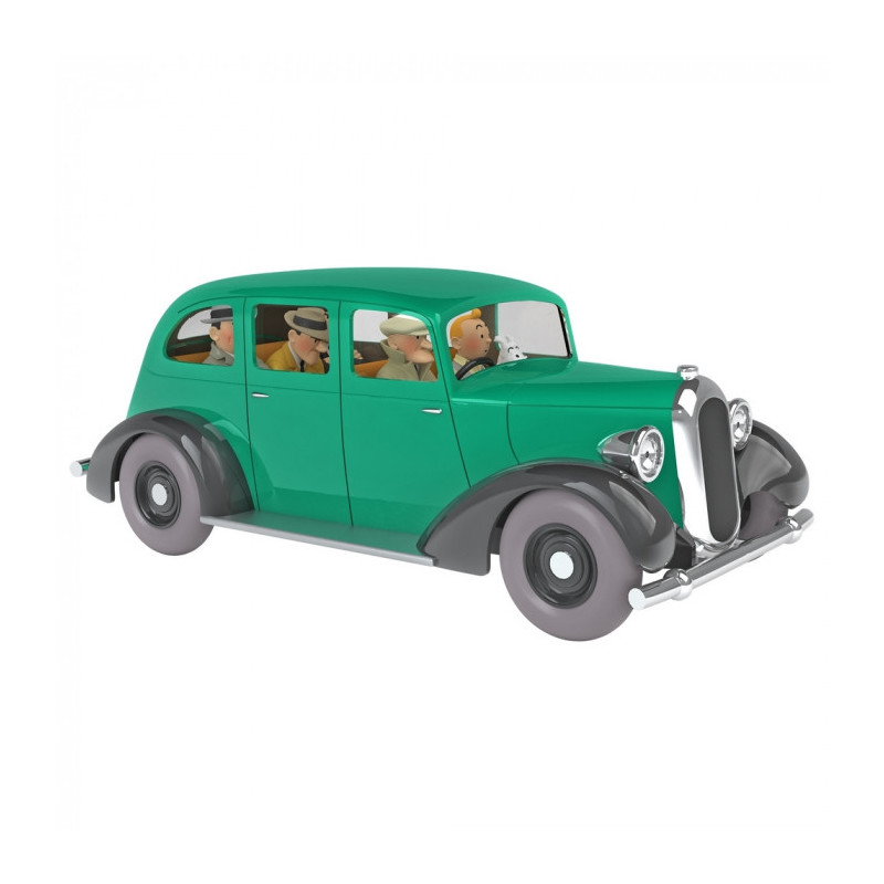 LA VOITURE DES GANGSTERS TINTIN EN AMERIQUE FIGURINE 13CM