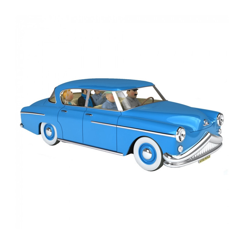 LA VOITURE DES INTERPRETES TINTIN L AFFAIRE TOURNESOL FIGURINE 13CM