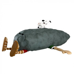 IDEFIX ET LE ROMAIN ECRASE ASTERIX ET OBELIX TIRELIRE 21CM