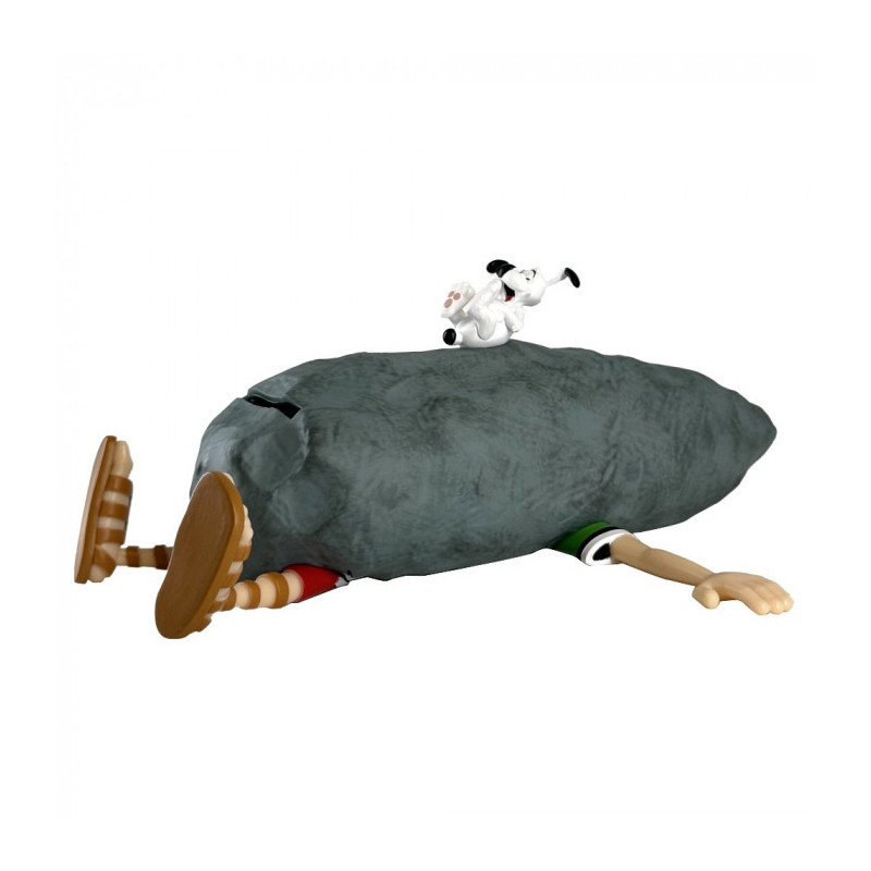 IDEFIX ET LE ROMAIN ECRASE ASTERIX ET OBELIX TIRELIRE 21CM