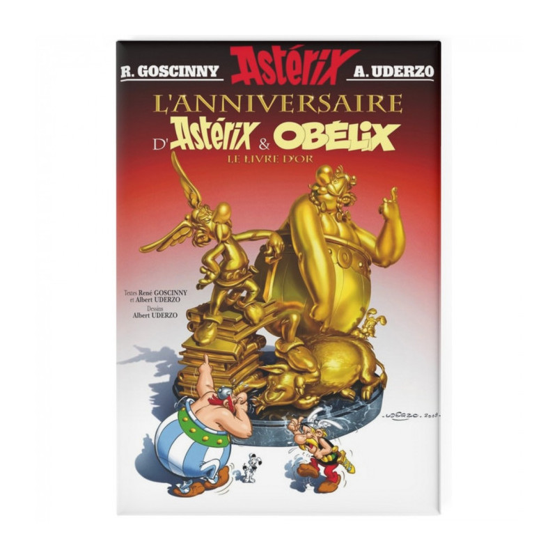L ANNIVERSAIRE D ASTERIX ET OBELIX MAGNET 8CM