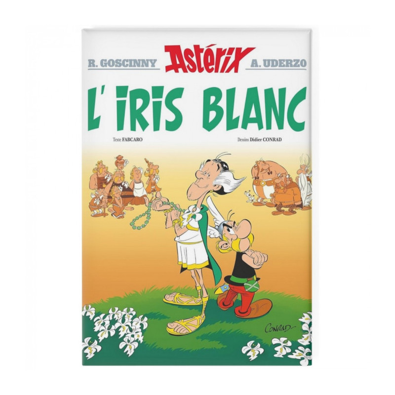 ASTERIX L IRIS BLANC MAGNET 8CM
