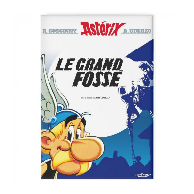 LE GRAND FOSSE ASTERIX ALBUM MAGNET 8CM