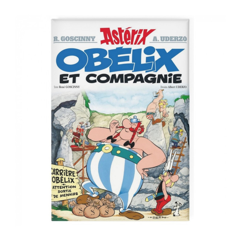 OBELIX ET COMPAGNIE COUVERTURE D ALBUM ASTERIX MAGNET 8CM