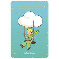 LE PETIT PRINCE SUR UNE BALANCOIRE CARTE POSTALE 10X15CM