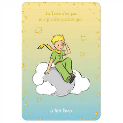 LE PETIT PRINCE SUR SA PLANETE CARTE POSTALE 10X15CM