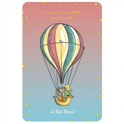 LE PETIT PRINCE EN MONTGOLFIERE CARTE POSTALE 10X15CM 