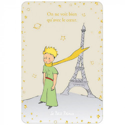LE PETIT PRINCE AVEC LA TOUR EIFFEL CARTE POSTALE 10X15CM