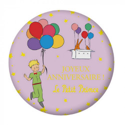 MAGNET ROND LE PETIT PRINCE JOYEUX ANNIVERSAIRE 55MM