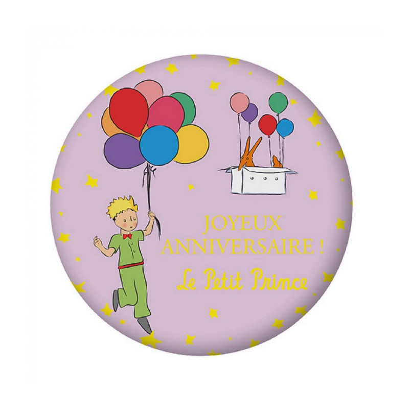 MAGNET ROND LE PETIT PRINCE JOYEUX ANNIVERSAIRE 55MM