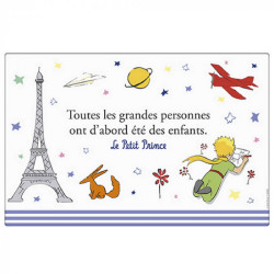 SET DE TABLE LE PETIT PRINCE DESSINANT UN MOUTON