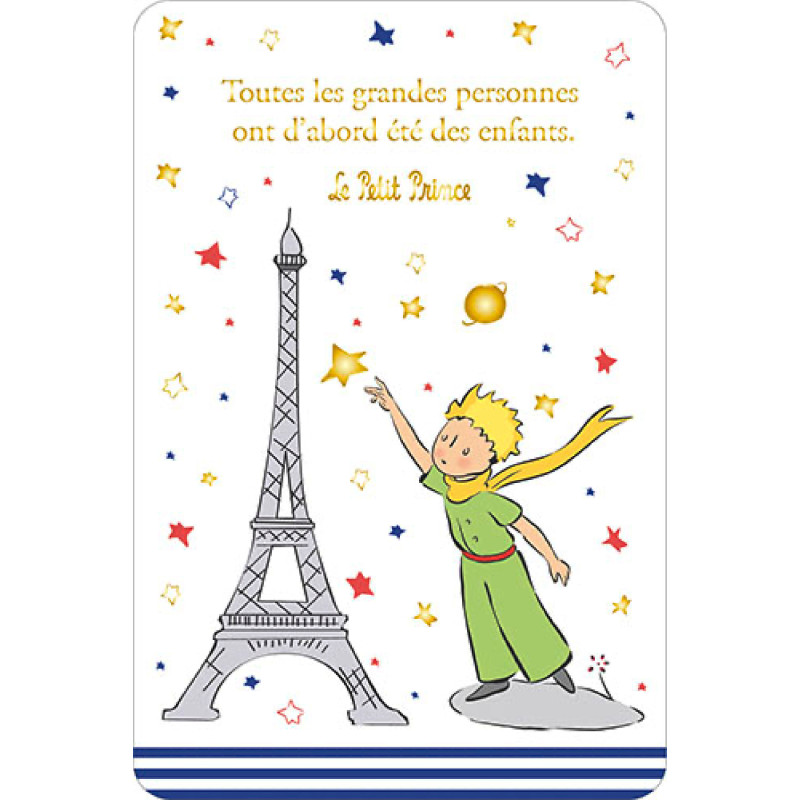 LE PETIT PRINCE ETOILE TOUR EIFFEL CARTE POSTALE 10X15CM