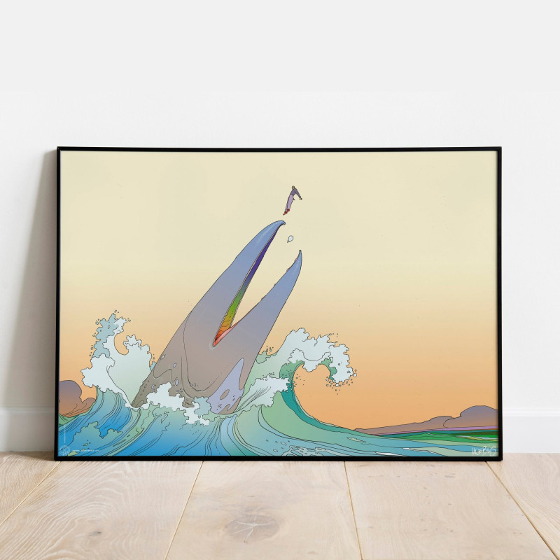 POSTER MOEBIUS GOOD WHALE POSTER LE MONDE D EDENA