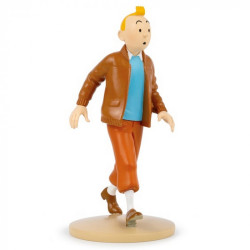TINTIN EN VESTE AVIATEUR FIGURINE 13CM
