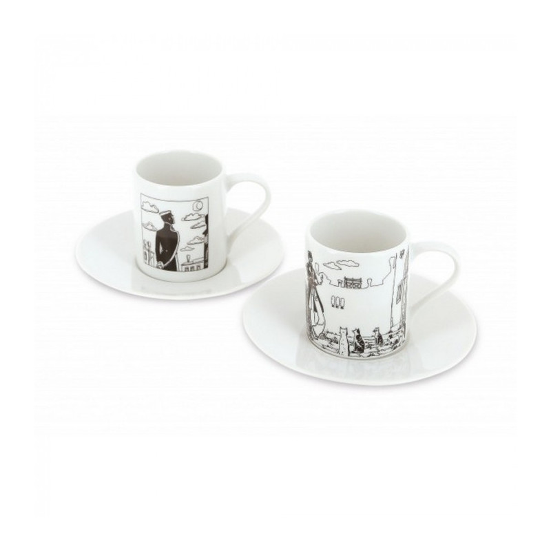 CORTO MALTESE SET 2 TASSES EXPRESSO 6CM