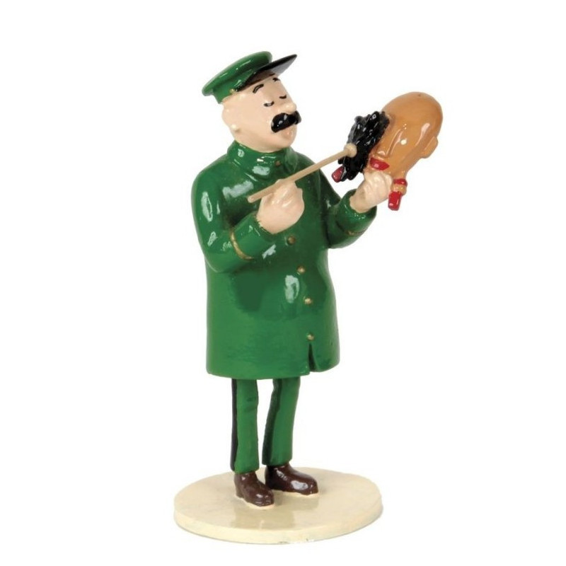 JULES  GARDIEN DE MUSEE ET LE MASQUE TINTIN L OREILLE CASSEE PIXI 4563