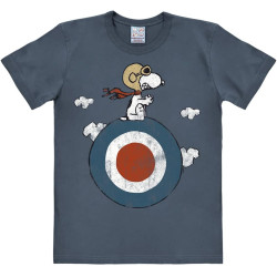 T SHIRT SNOOPY TARGET BLEU ADULTE TAILLE XS