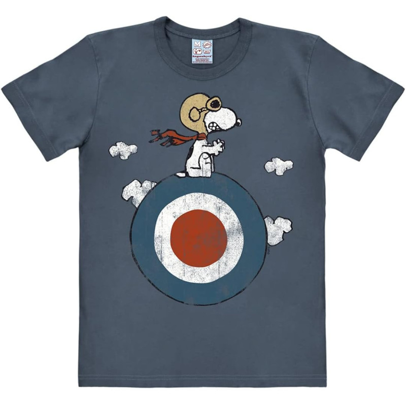 T SHIRT SNOOPY TARGET BLEU ADULTE TAILLE XS