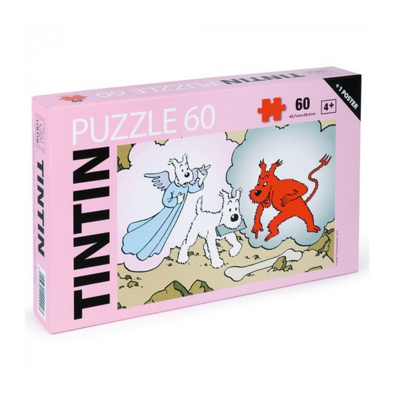 PUZZLE TINTIN MILOU ANGE ET DEMON 60 PIECES