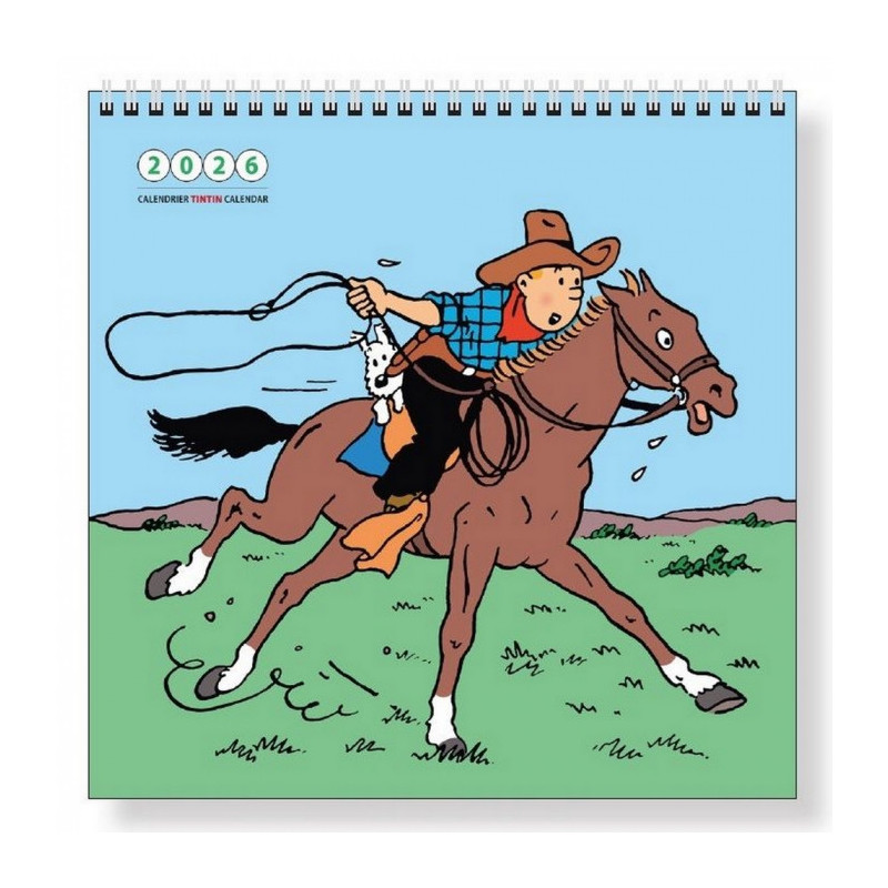 CALENDRIER MURAL 2026 TINTIN