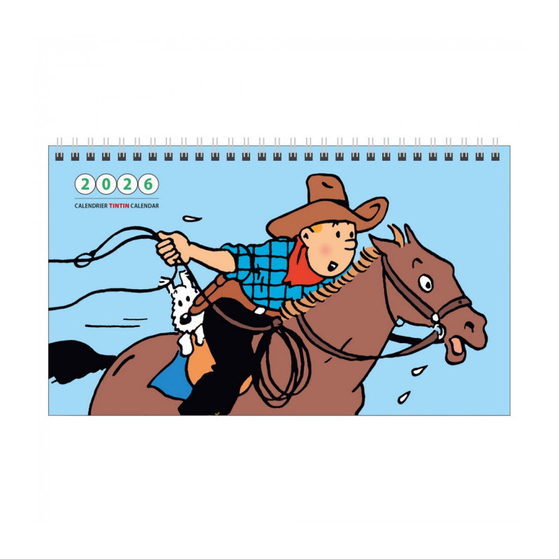 CALENDRIER A POSER 2026 TINTIN