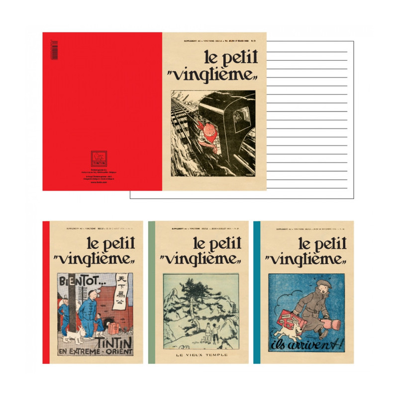 CARNET DE NOTES TINTIN 148 X 210 PETIT VINGTIEME 31 EXTREME ORIENT