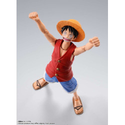 MONKEY D LUFFY ROMANCE DAWN ONE PIECE FIGURINE S H FIGUARTS 15 CM