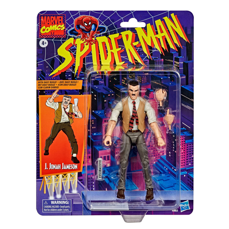 J  JONAH JAMESON SPIDERMAN MARVEL RETRO COLLECTION FIGURINE 15 CM
