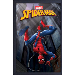 SPIDER MAN UPSIDE DOWN COLLECTOR PRINT FRAMED 30 X 40 CM