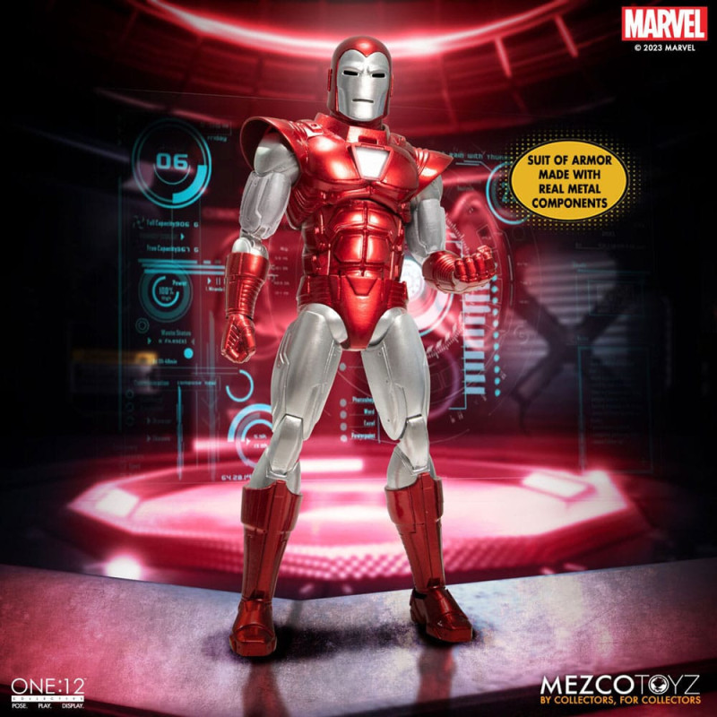 MARVEL FIGURINE 112 IRON MAN SILVER CEBTURION EDITION 16 CM