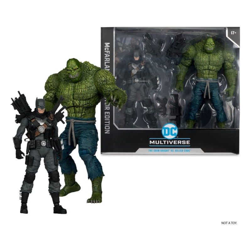 BATMAN VS KILLER CROC DC MULTIVERSE MCFARLANE COLLECTOR EDITION PACK 2