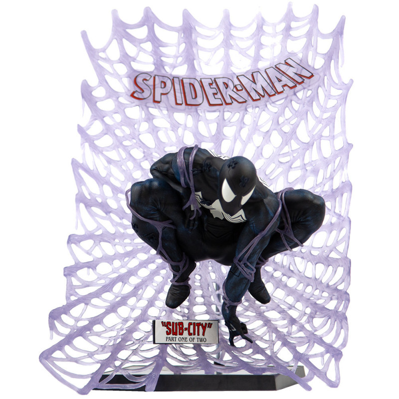 SPIDER MAN BLACK SUIT CHASE MARVEL COLLECTION SPIDER MAN 1 STATUETTE P
