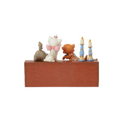 ARISTOCAT KITTENS ON PIANO STATUE 13 CM