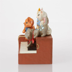 ARISTOCAT KITTENS ON PIANO STATUE 13 CM