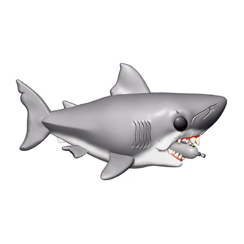 DENTS DE LA MER  GRAND REQUIN BLANC AVEC BOMBONE POP 
