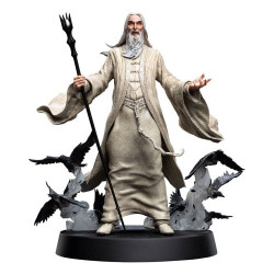 SEIGNEUR DES ANNEAUX FIGURINE SARUMAN THE WHITE 26CM