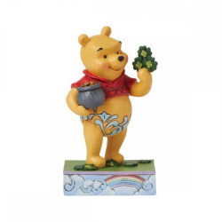 POOH WITH CLOVERS STATUE 12 CM