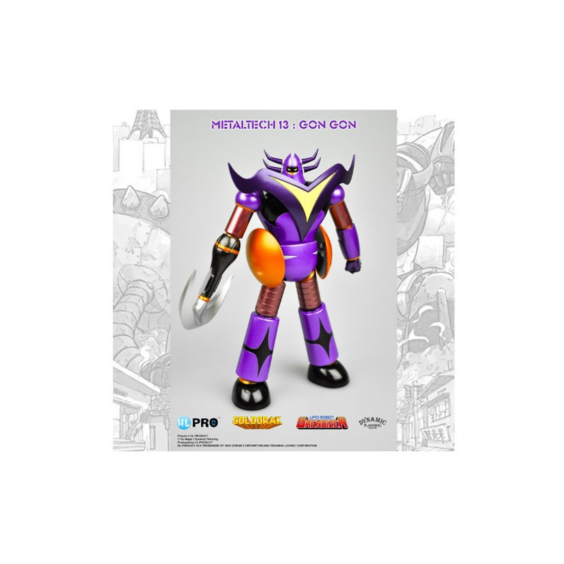 GON GON METALLIC VERSION ANIME COLOR GOLDORAK METALTECH 13 17 CM