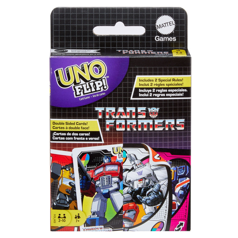 TRANSFORMERS JEU DE CARTES UNO FLIP