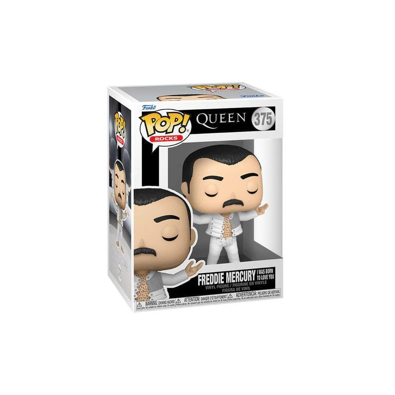 FREDDIE MERCURY I WAS BORN TO LOVE YOU QUEEN POP ROCKS VINYL FIGURINE 