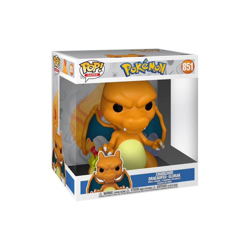 DRACAUFEU CHARIZARD POKEMON SUPER SIZED JUMBO POP VINYLE FIGURINE 25 C