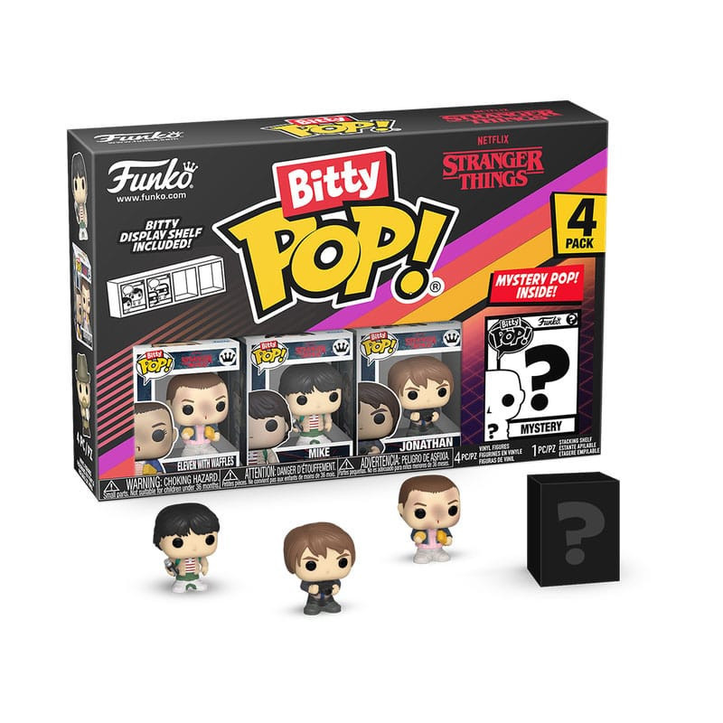 ELEVEN STRANGER THINGS PACK 4 FIGURINES BITTY POP VINYL 2 CM