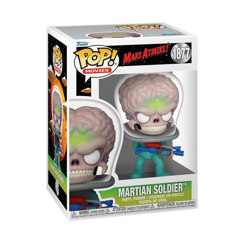 ALIEN SOLDIER WITH ATOMIC RAY GUN MARS ATTACKS POP MOVIES VINYL FIGURI