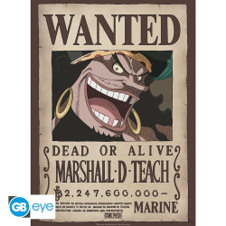 BLACKBEARD ONE PIECE  POSTER WANTED 52 X 38 CM